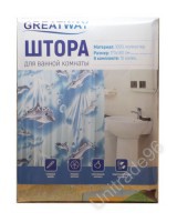 Штора для ванной комнаты 170*180 см - Оптовая продажа товаров для дома недорого в Екатеринбурге в компании Юнитрейд