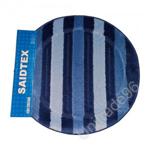 Коврик для ванной "SAIDTEX" (синий) диаметр 67 см - Оптовая продажа товаров для дома недорого в Екатеринбурге в компании Юнитрейд